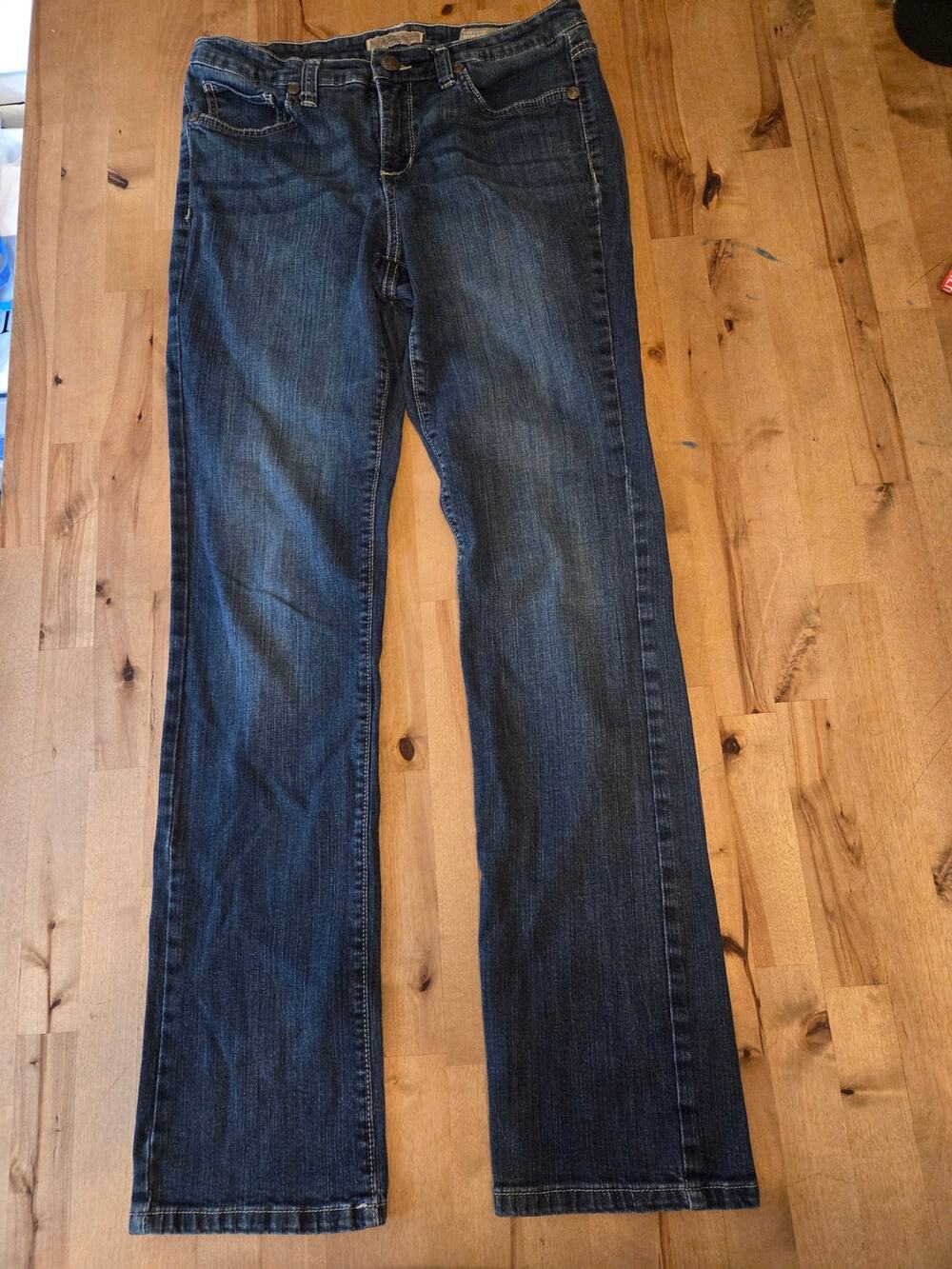 Nine West Vintage America Vintage Straight Jeans Dark Wash Size 29x31 EUC